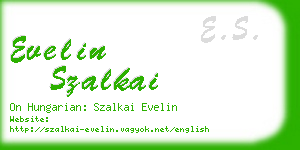 evelin szalkai business card